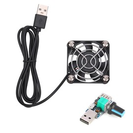50mm USB Fans with Speed Control,USB Brushless Cooling DC 5V 50mm x 10mm Fan Cooler Speed 4200 RPM Fan for PC Computer Case Cooler Raspberry Pi Radiator Ventilation (B04)