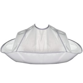 Retoo Professional Hairdressing Cape with Drawstring Nylon for Women, Men, Children, Waterproof and Universal Size Hair Cutting Cape for Hairdressing Salon, Hair Cutting, gray