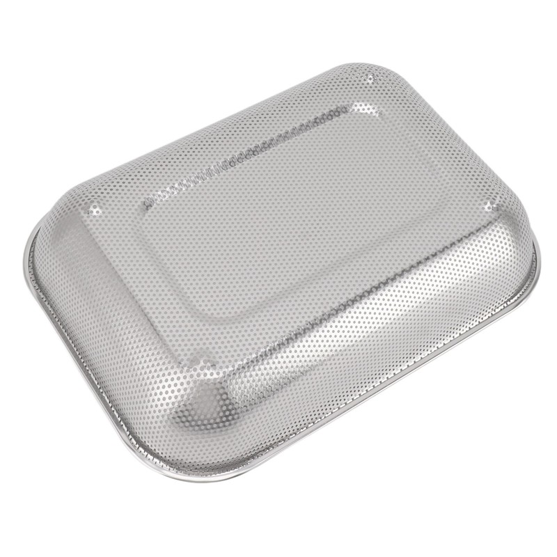Fruit Vegetable Rectangular Strainer Basket Stainless Steel Colander Strainer Rectangle