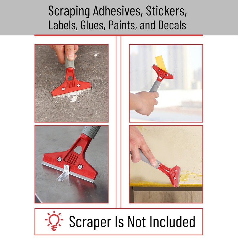 Bates- Replacement Scraper Blades, 4 Inch, 10 Pcs, Scraper Blades,