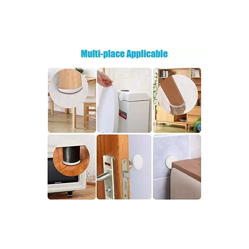 Baixi Protector De Pared Tope De Silicona Para Puerta 10