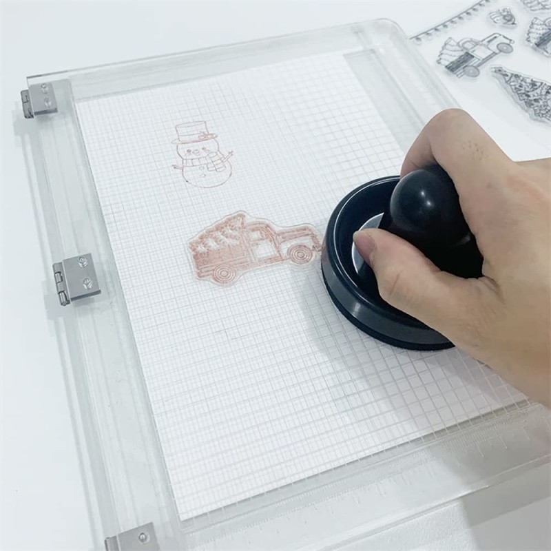 CYFUN DESIGN Rubber Stamp Pressure Tool for DIY Scrapbooking Crafts