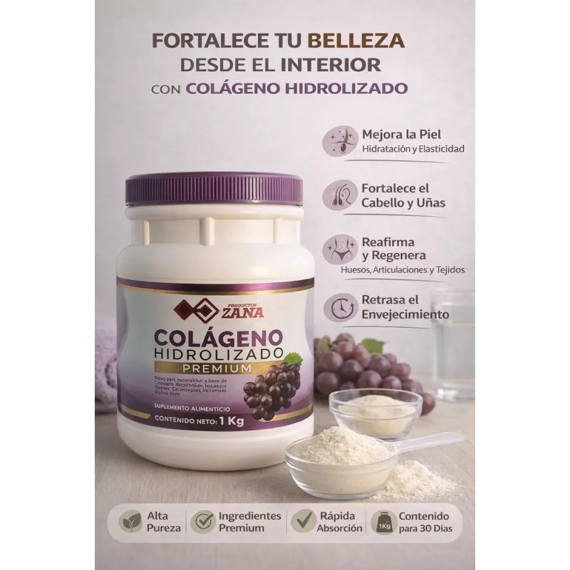 Suplemento Alimenticio Zana - Colágeno Hidrolizado Premium