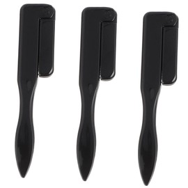 Outanaya 3pcs Portable Foldable Eyebrow Brush Comb Eyelash Grooming Tool for Smooth Edges and Polished Look for Professional Beauty Salons and Home Use