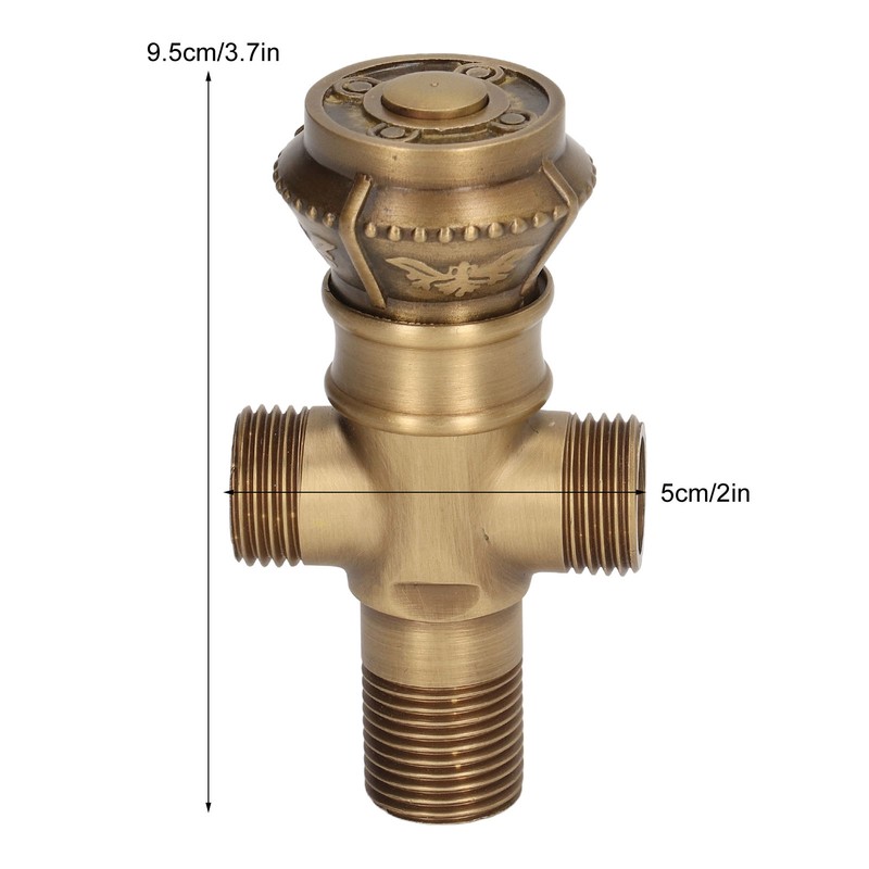 Angle Valve European Antique Style Cold Hot Water Faucet Turn