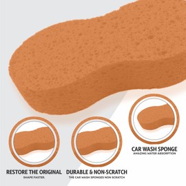 Washing Up Sponge Non Scratch Sponge Classic Professional Car Wash Reusable Eco Friendly Cleaning Sponge Super Absorbent Soft Washable Scourer Heavy Duty Scrub Scouring Pad 15cm X 11cm X 5.5cm
