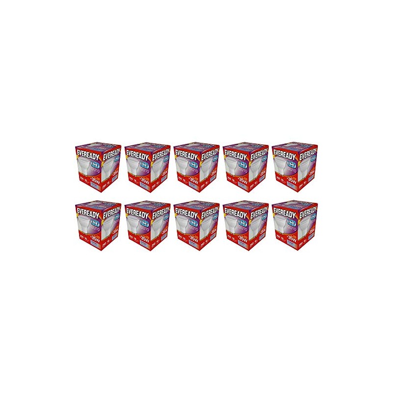 10x Eveready 3w (=35w) LED GU10 Spotlight Reflector Lamp -