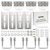 KATUNA 4Pcs 8" Stainless Steel Swivel Bunk Bracket Kit -