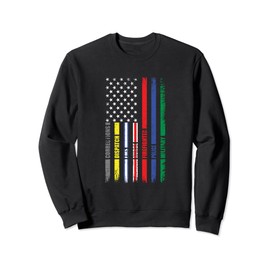 First Responder American Flag EMS POLICE NURSE MILATARY FIRE Sweatshirt