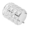 Crystal Makeup Brush Holder European Style Rounded Crystal Glass Cosmetic