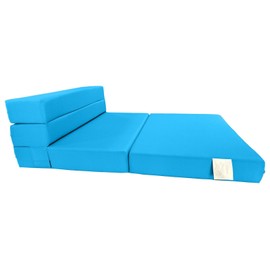 Danfuton Lounger Folding Foam Mattress, Portable Flip Chair Mattress 6 x 39 x80 Turquoise