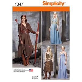 Simplicity Creative Patterns Misses' Fantasy Costumes Sewing Patterns, Size R5 (14-16-18-20-22)