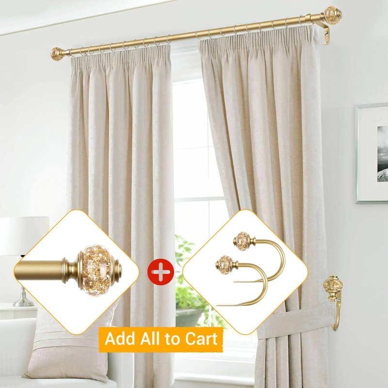 2 Pack Curtain Holdbacks, USFOOK Decorative Window Drapery Tiebacks (2