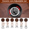 Moorstdel Manuelle Kaffeemühle, Hand-Kaffeemühle mit Teleskopgriff und Bürste, 6 einstellbare