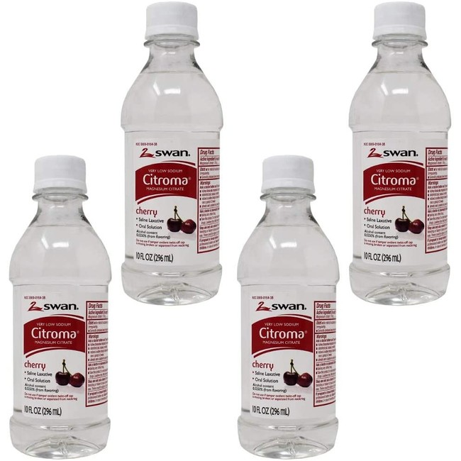 Swan Citroma Magnesium Citrate Oral Solution Saline Laxative, Cherry