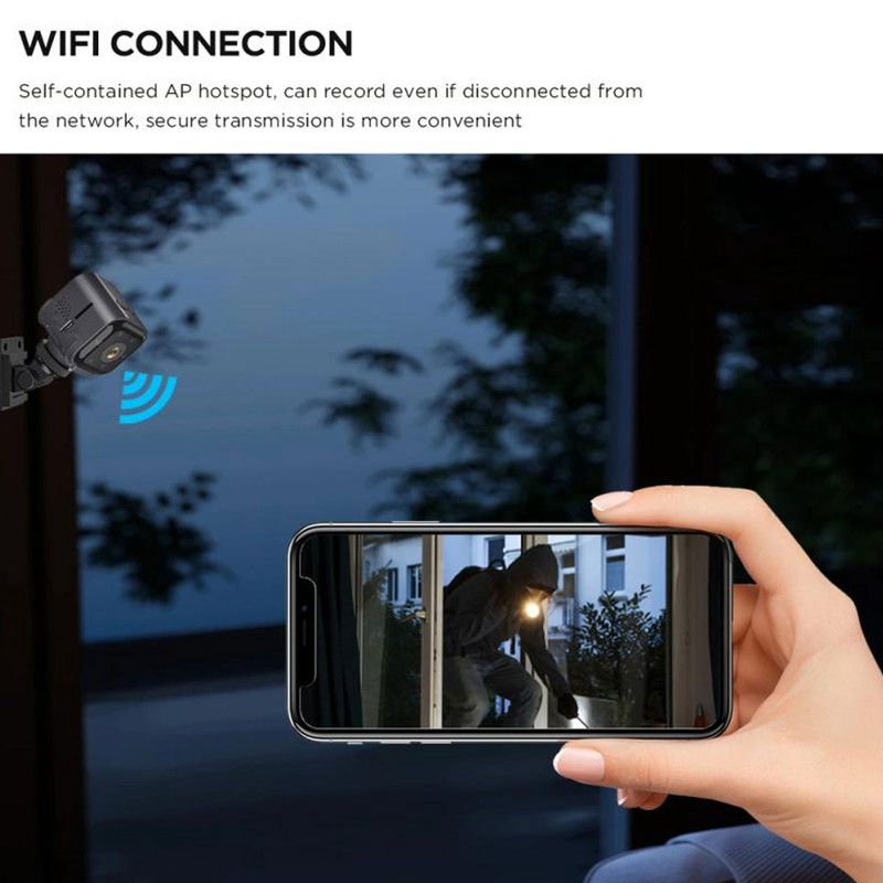 Mini Camera HD Wireless Wifi 2 Way Intercom Motion Sensor