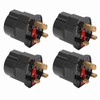 4PCS to Conversion Plug Grounding 2 Pin to 3 Pin