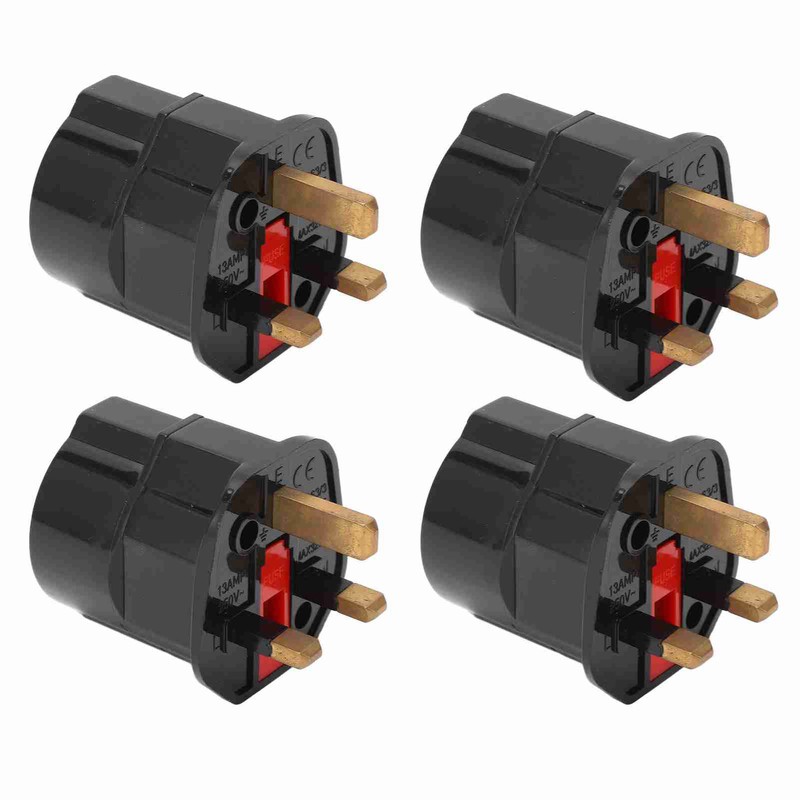 4PCS to Conversion Plug Grounding 2 Pin to 3 Pin