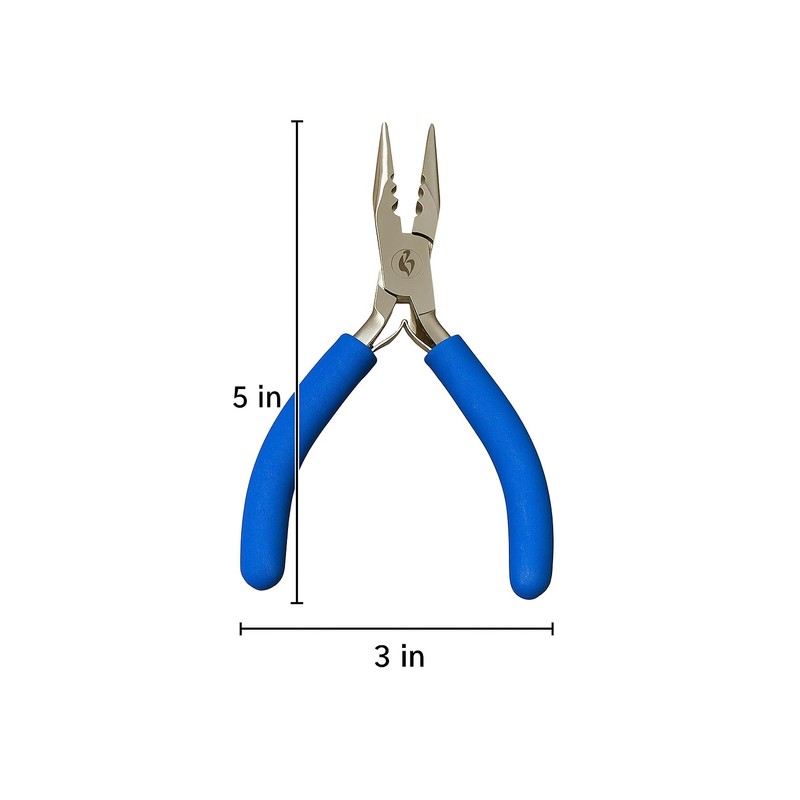 Hair Extension Fusion Pliers 5 Inch 3 Hole 4mm 3mm