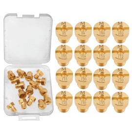 Windance 16pcs 5mm Carburetor Main Jet Kit Fit for Mikuni Vm22 Vm24 Vm26 / 125cc 150cc 200cc 250cc / Dirt Bike Pit Bike ATV, Carb Nozzle Replace (95# ~ 150#)