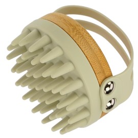 Scalp Massage Brush: Shampoo Brush for Perfect Shower Head Massage - Grey Exfoliating Brush - Reduces Dandruff - Massage Brush by Fantasia