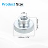 sourcing map Knurled Thumb Nuts, 15Pcs M6x1mm Iron Round Knobs
