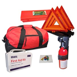 USKITS DOT Economy OSHA ANSI Compliant Truck Safety Kit for Enhanced DOT Compliance and Road Safety