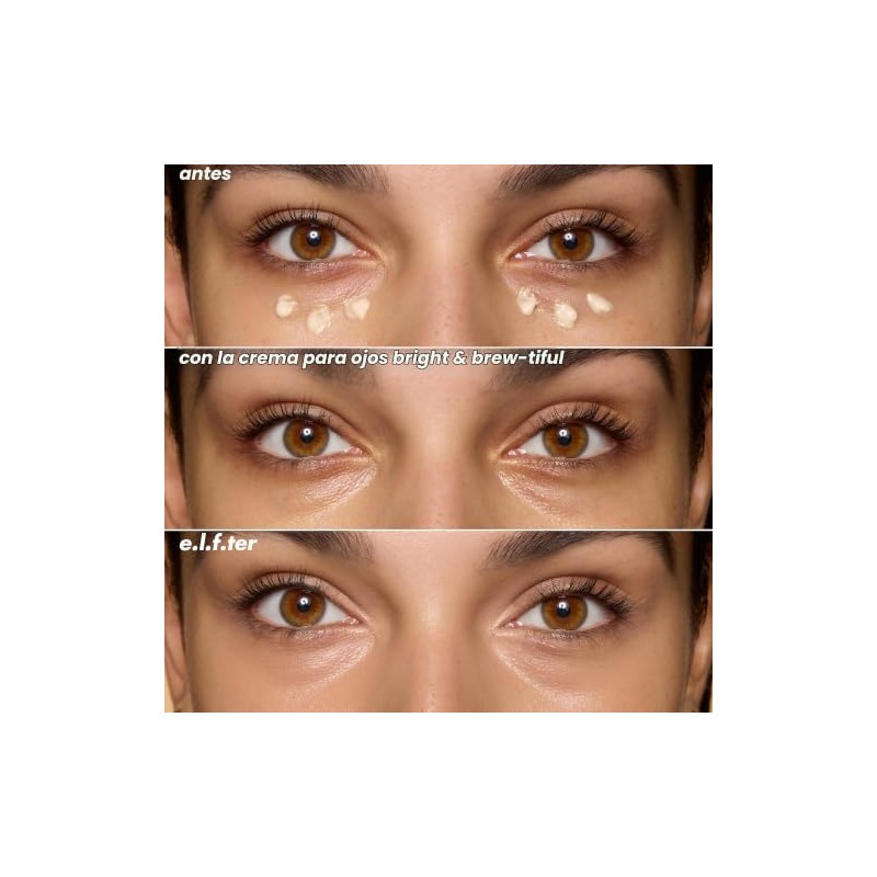 E.l.f. SKIN Bright + Brew-tiful Eye Cream Mini, Crema para