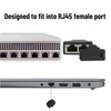 FirSea 10Pcs Ethernet Dust Cover, RJ45 Anti-Dust Silicone Plugs Protector
