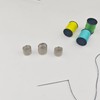 Sashiko Thimble - 2pcs Thimbles Adjustable Ring Sashiko Needles Kits,