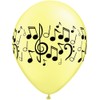 Qualatex Latex Balloons 011553 Neon Music Notes Wrap, 11", Multicolor