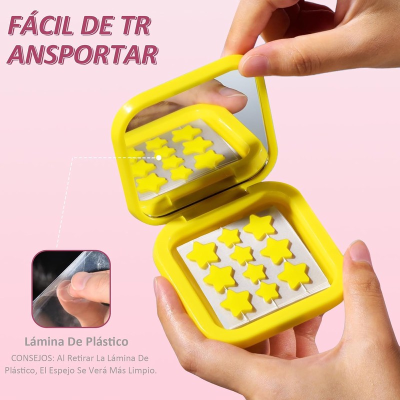 96 Estrellas para Granos, 3 Cajas de Parches para Acne