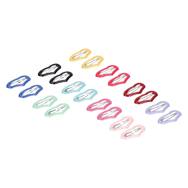 50 Pcs Little Pet Hair Clips Mini Peach Heart Hairpin
