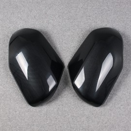 Beautost Fit for Toyota Tundra 2022 2023 2024 2025 Rear View Mirror Side Molding Guard Cover Trims (Carbon Fiber Black)
