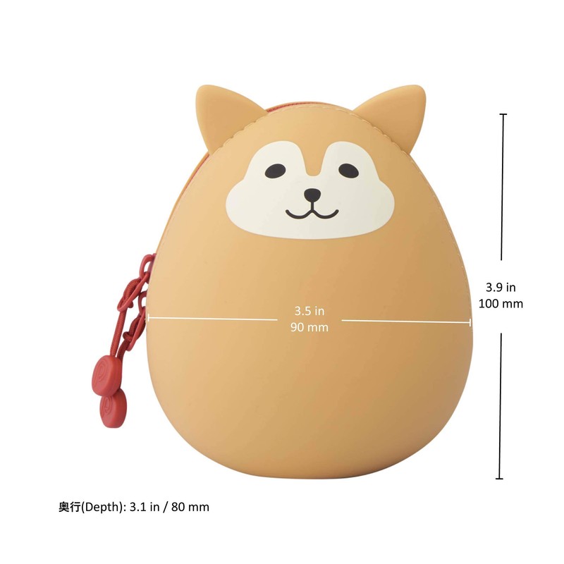 Lihit Lab PuniLabo Mini Zip Bag Egg Shaped 2.2" x