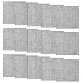 VEGCOO 15 PCS Double Layer Wire Dishwashing Cloths, 20x20cm Reusable Wire Dishwashing Rags, Non Scratch Wire Cleaning Cloths for Kitchen, Dish, Sink, Stove Top