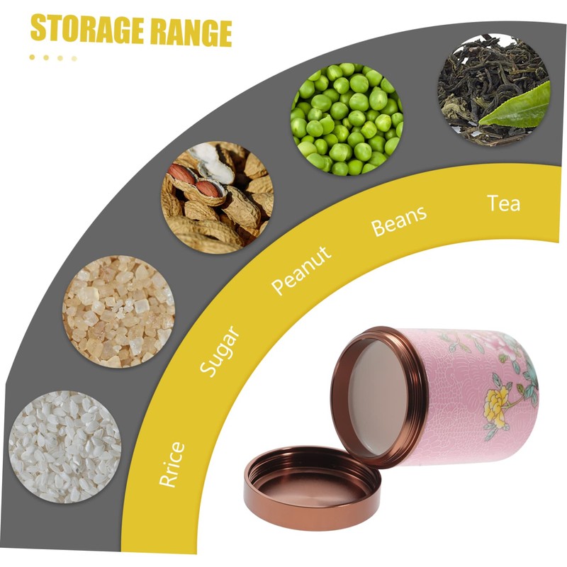 Zerodeko Matcha Powder Tin Storage Enamel Tea Canister Sealed Lid