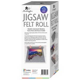 Mindbogglers Jigsaw Felt Roll – Portable Puzzle Mat with Extendable Tube for 500, 1000, 1500, and 2000 Piece Jigsaws