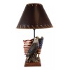 Ebros GIft Patriotic Bald Eagle With American Flag Memorial Table