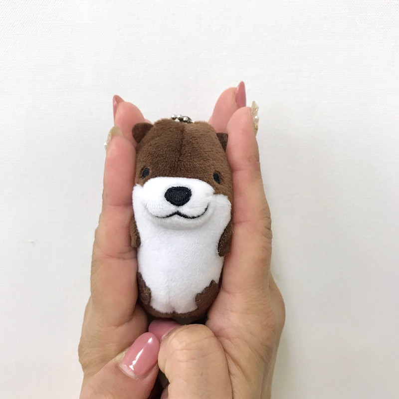 BESTEVER, Ball Chain, Otter, Mini Mascot, Bag Charm, Keychain, Small,