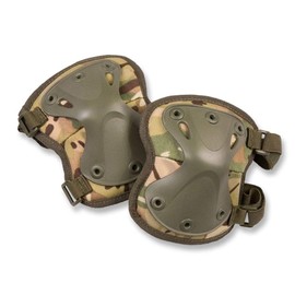 KombatUK Spec-Ops Armour Elbow Pads (BTP). Hard X-Shell. Elasticated Straps with Velcro.