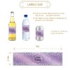 ROSTYAKZ 32pcs Purple Happy Birthday Water Bottle Labels, Diamond Purple