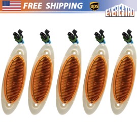 EVERESTHD 5Pcs Fit For International LT/LT625 2017-up Front Top Lamp Oval Marker Light LED
