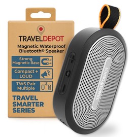 Travel Depot Magnetic Bluetooth Speaker, Wireless Portable Bluetooth Speaker for Golf Cart, IP66 Waterproof, 18H Playtime, TWS Pairing, BT5.3 for Home, Outdoors, Hiking
