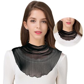 Aiyuga Neck Cover, 100% Silk, Sun Protection, Neck Cover, UV Protection, UV Protection, Turtleneck High Neck for Women and Women, Summer Scars, Hidden Sleep, beige