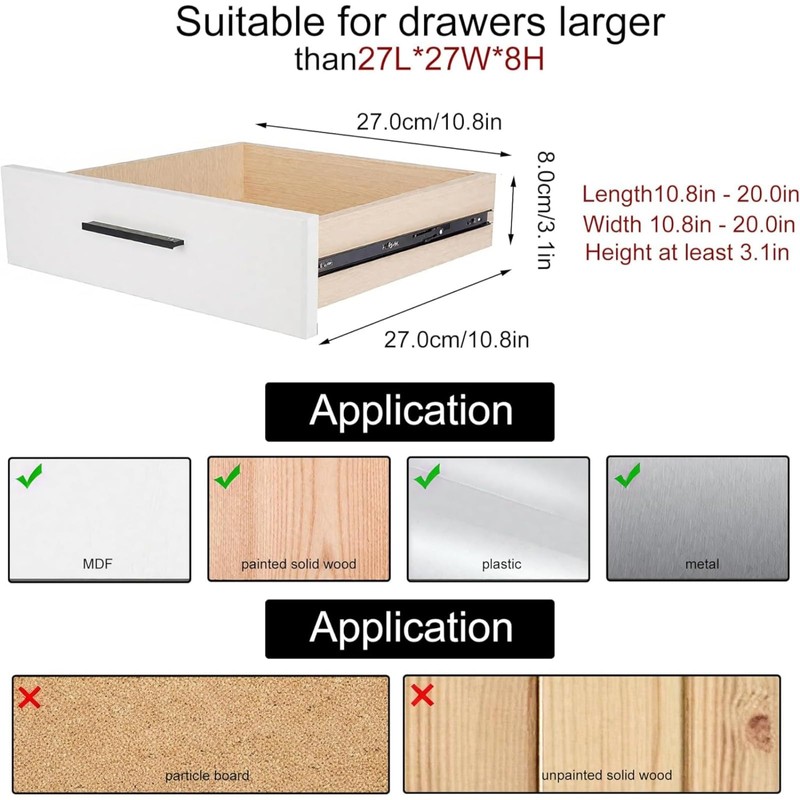 HapSmile Drawer Dividers for Clothes, Adjustable Drawer Organizer