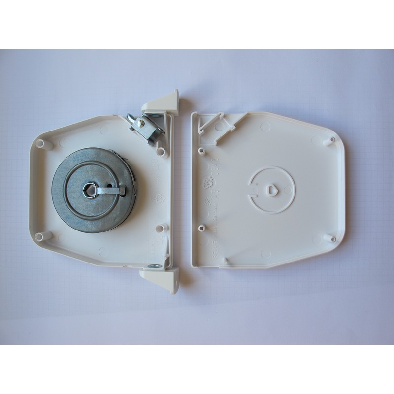 Gurtwickler Aufputz weiß ohne Gurt schwenkbar mini