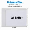 Sooez 24 Pack Plastic Envelopes Poly Envelopes, Clear Document Folders
