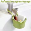 Sink Strainer, Large Green Sink Strainer Hanging, One Button Lid,