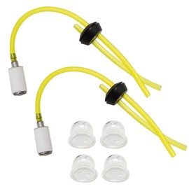 2 Pack Fuel Line Two Hole Grommet Assembly with 4 Primer Bulb for Earthquake Auger MC43 E43 Replaces 3004105 300494 300470